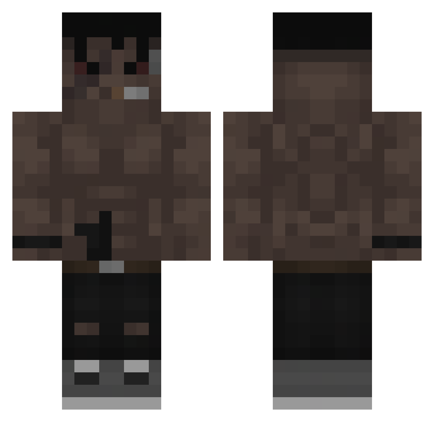_Dexterek69 Minecraft skin, front and back view