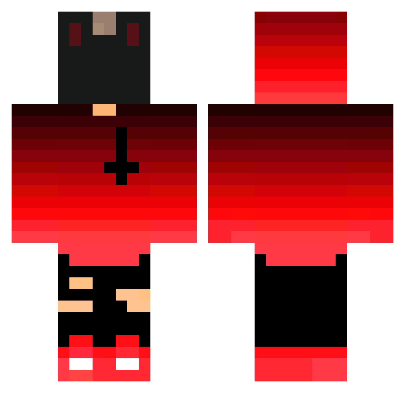 kasanariau - upside down cross Minecraft skin