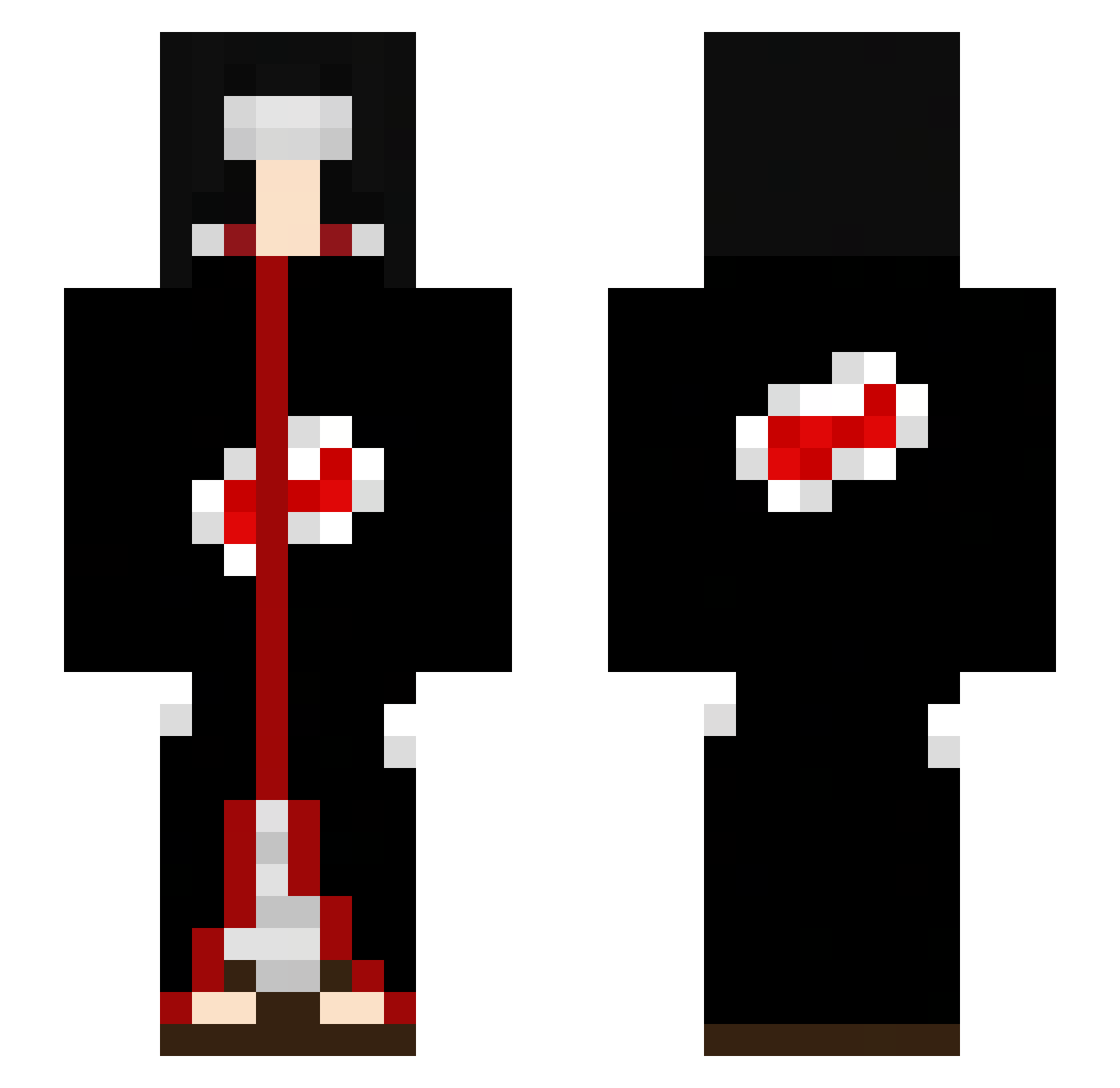 bokce1 Minecraft skin, front and back view