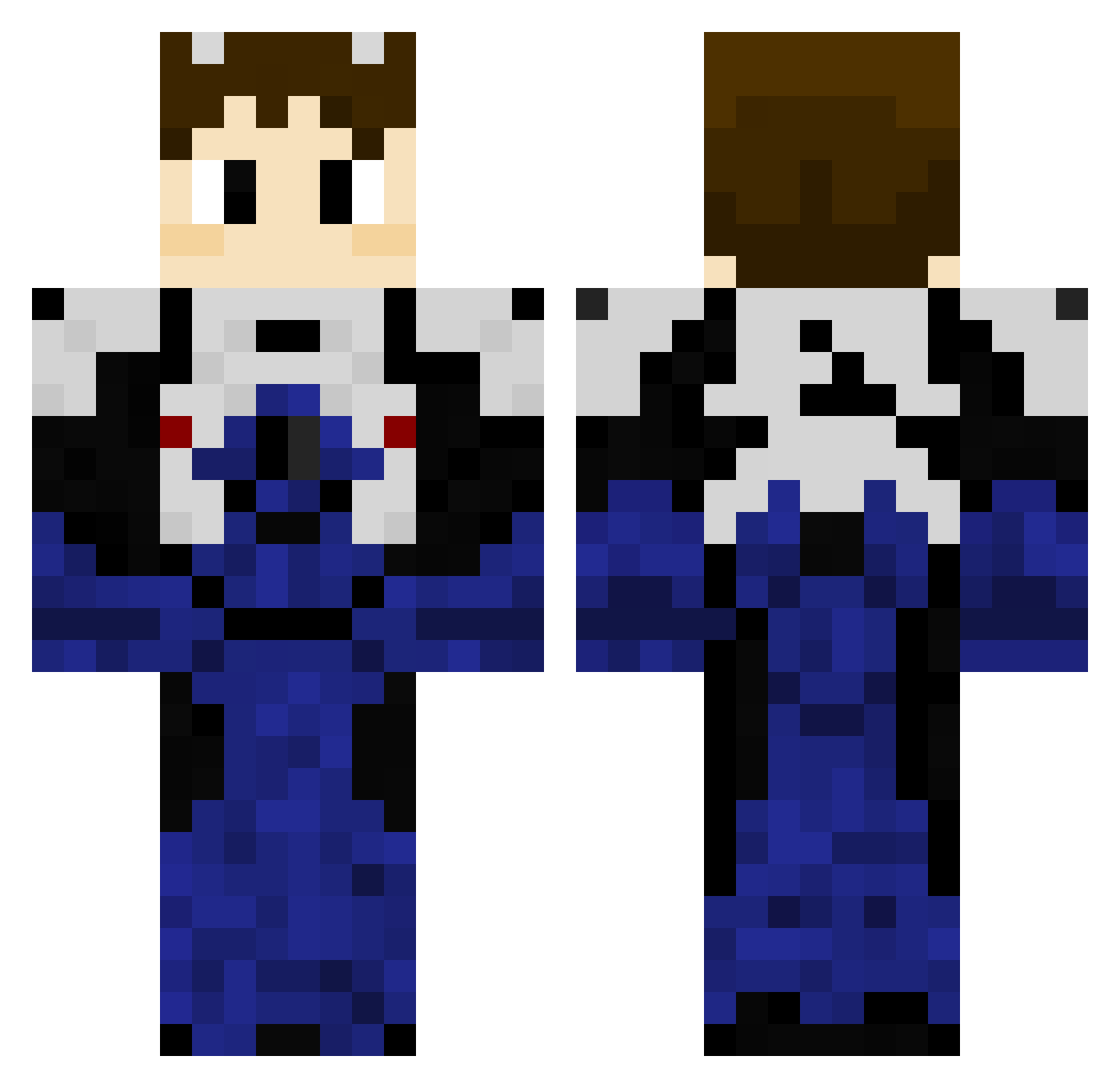 doudouch6 Minecraft skin, front and back view