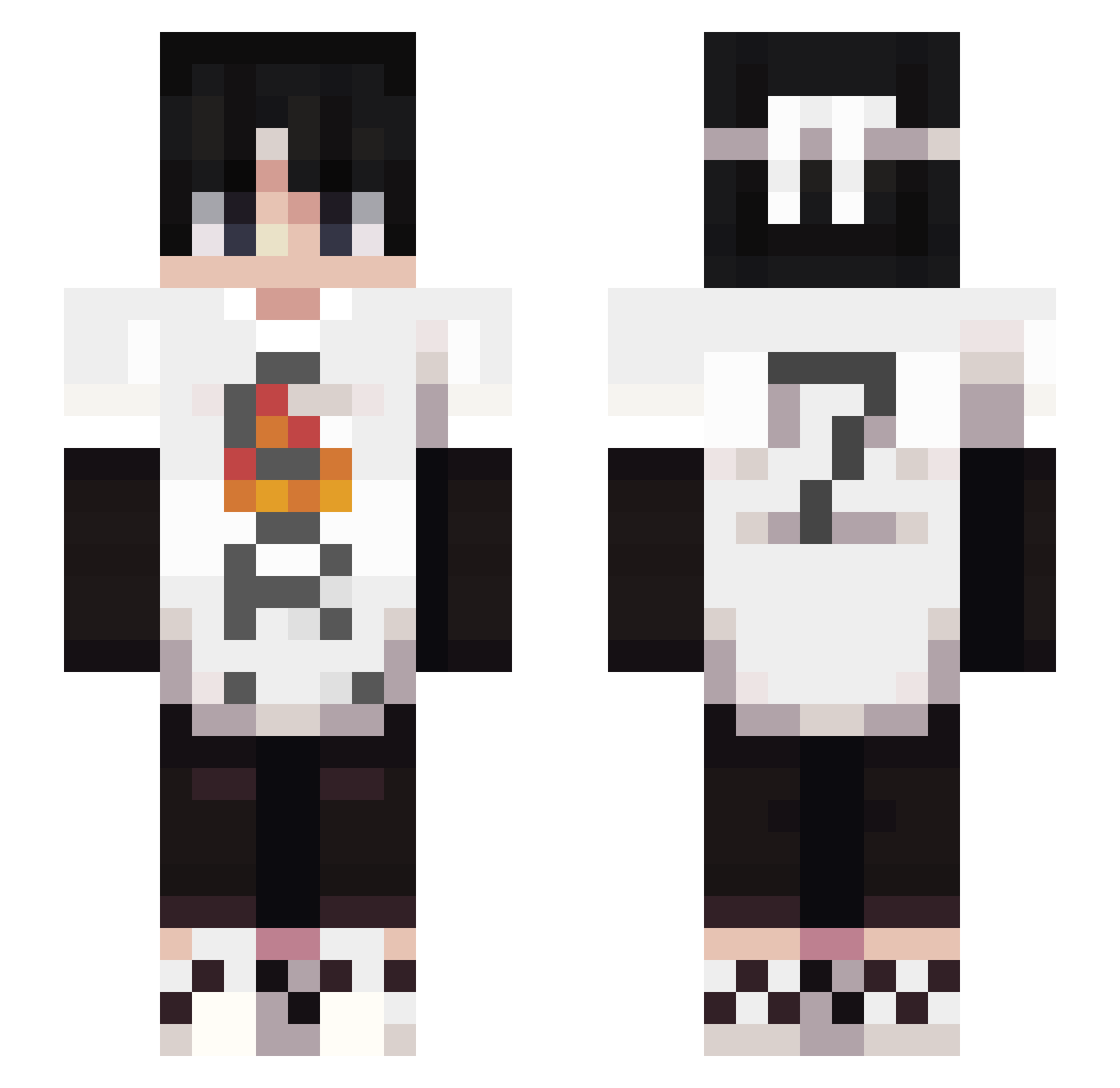 tjc1216 Minecraft skin, front and back view