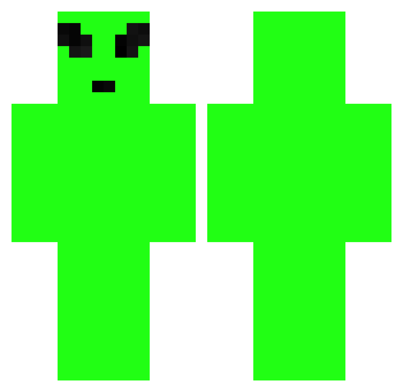 _Veno_ Minecraft skin, front and back view