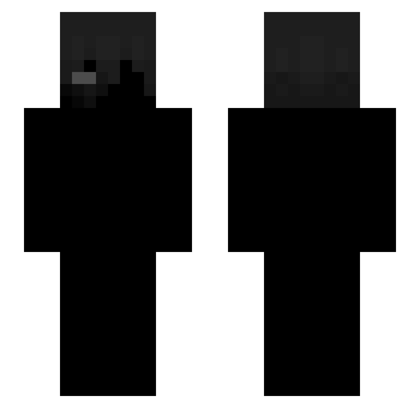 zvnnx Minecraft skin, front and back view