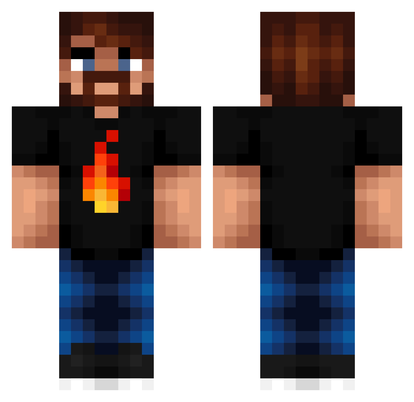 GaTeZ_Edit Minecraft skin, front and back view