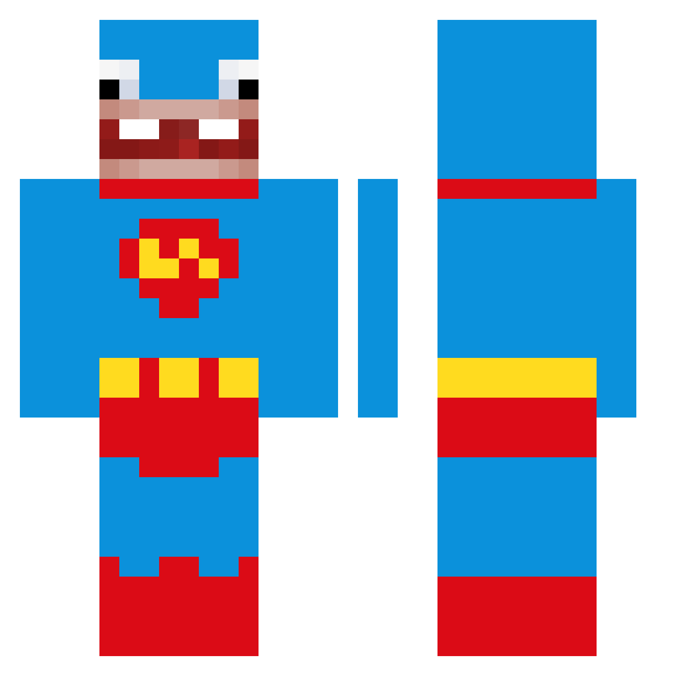 st5n Minecraft skin, front and back view