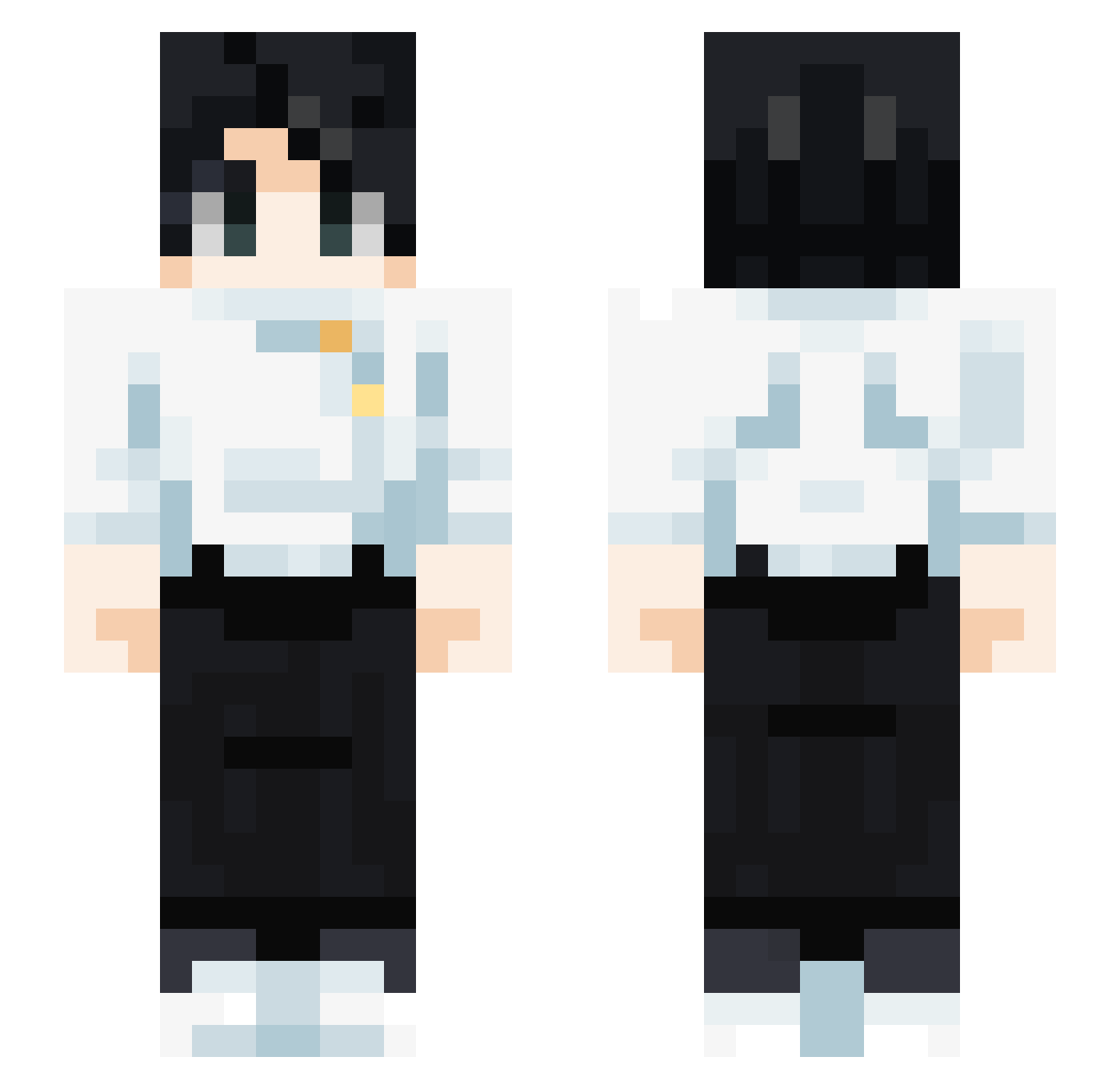 randomhumanyt Minecraft skin, front and back view