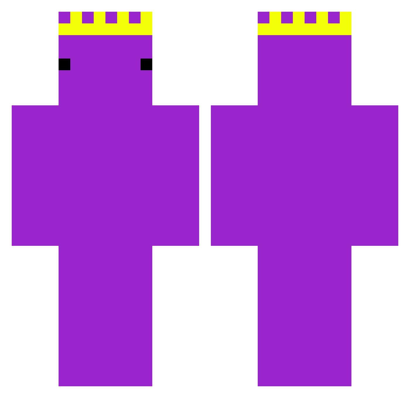 kkr0ngiee Minecraft skin, front and back view