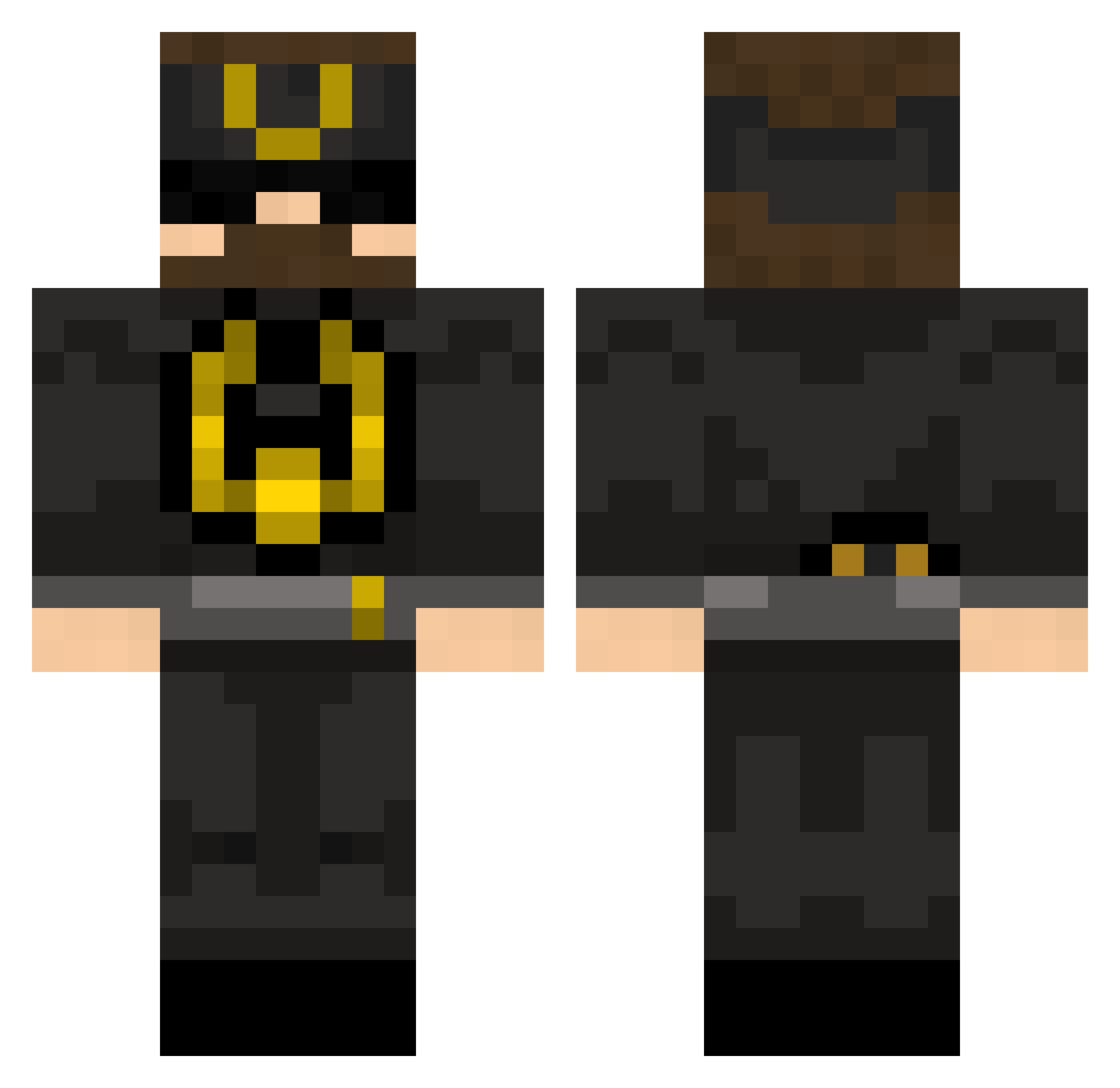bob_Evans123 Minecraft skin, front and back view