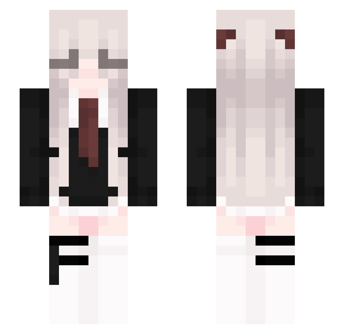 sl55pyy Minecraft skin, front and back view