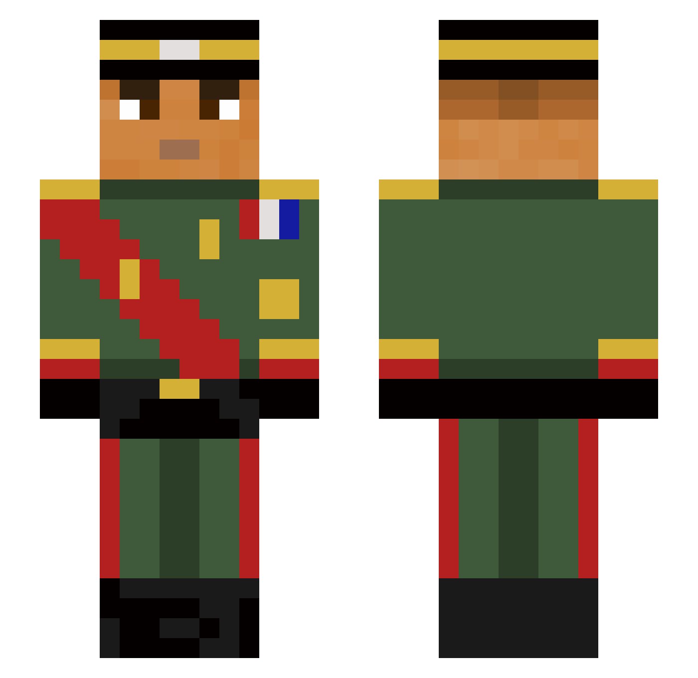 wegiel_slask Minecraft skin, front and back view