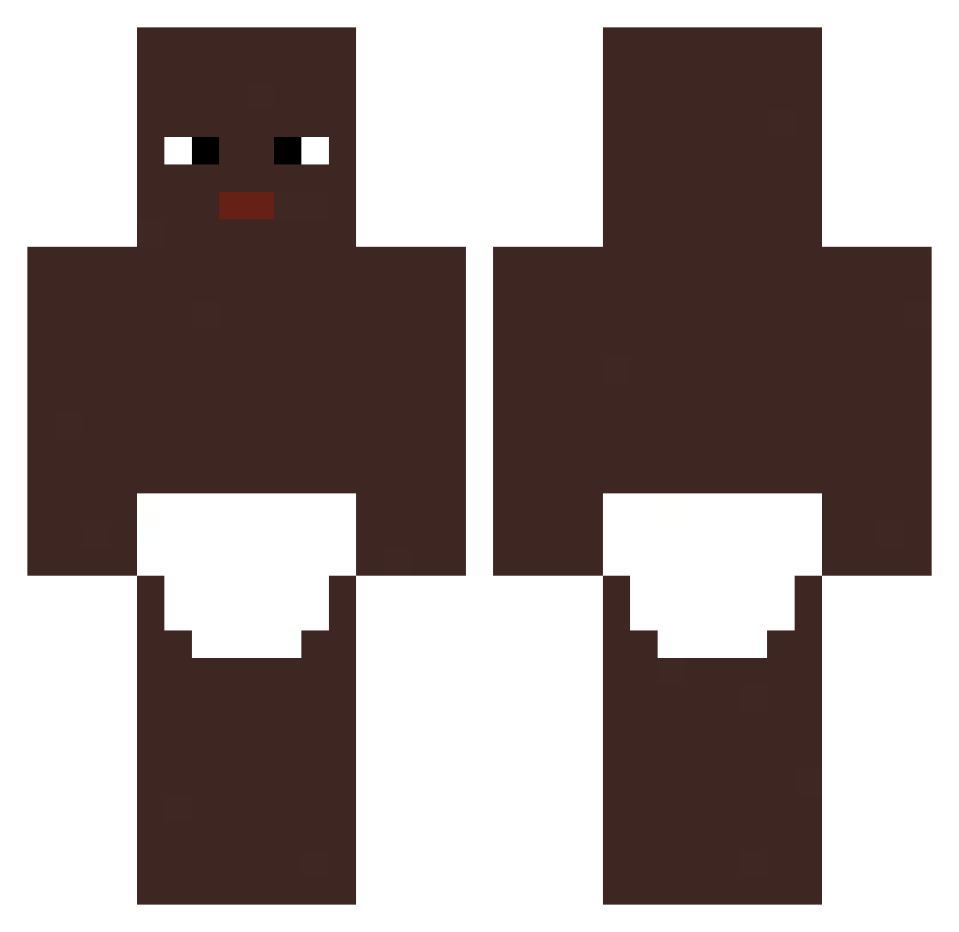 RTVEmer Minecraft skin, front and back view
