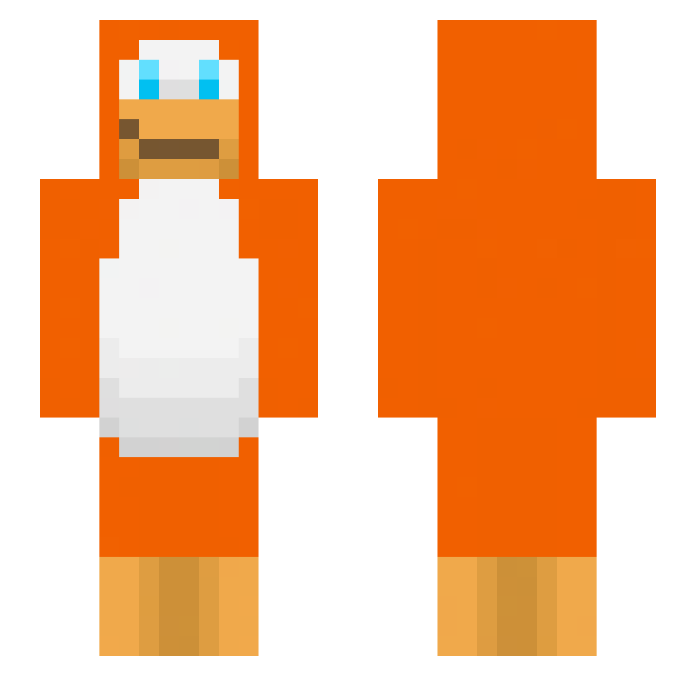 juanjjuan Minecraft skin, front and back view