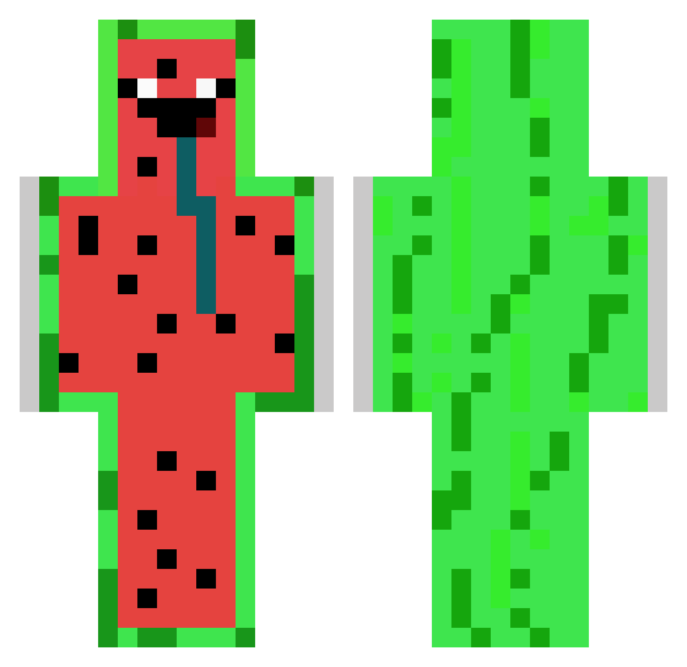 engreng Minecraft skin, front and back view