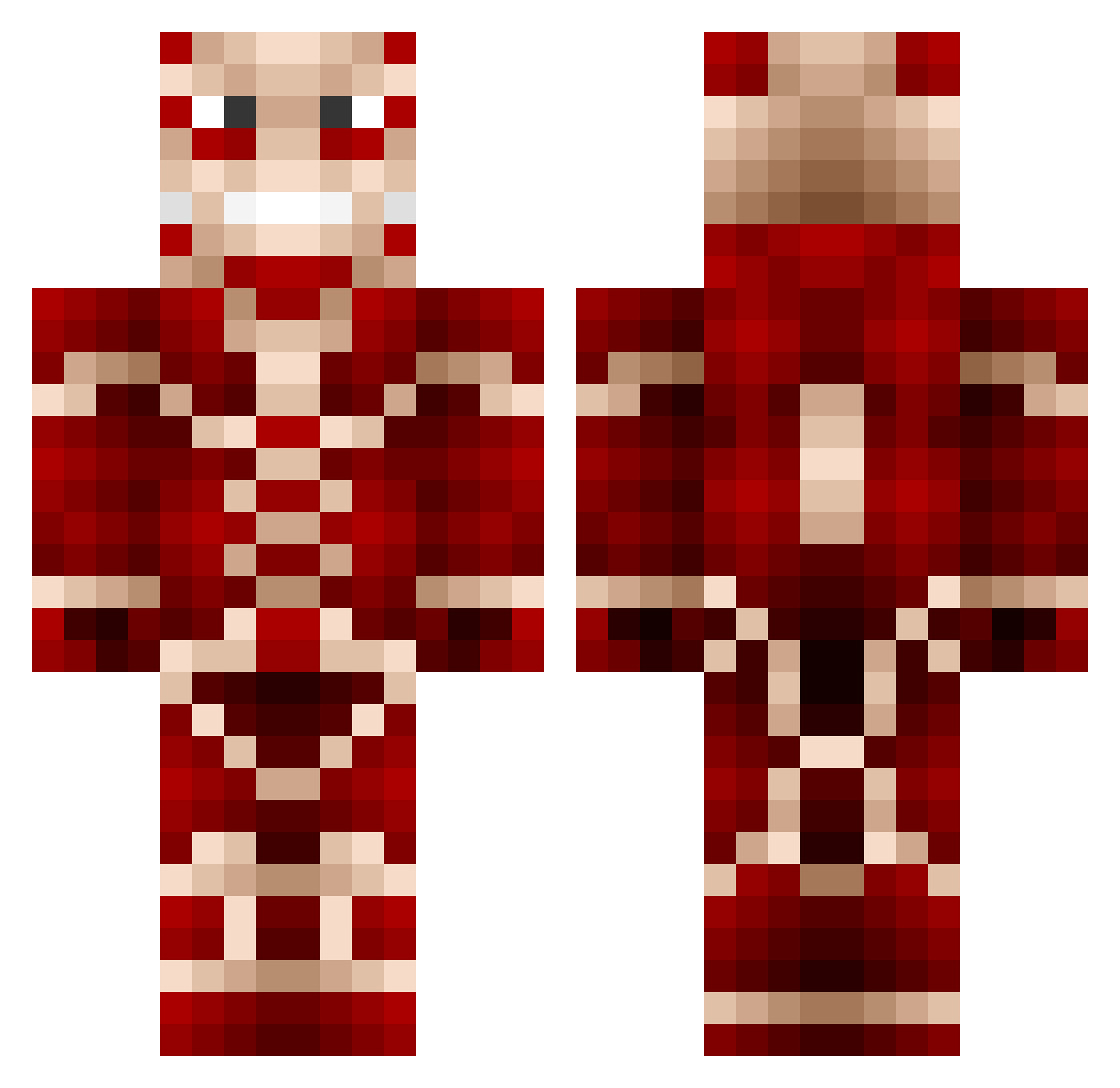 AidanR___ Minecraft skin, front and back view