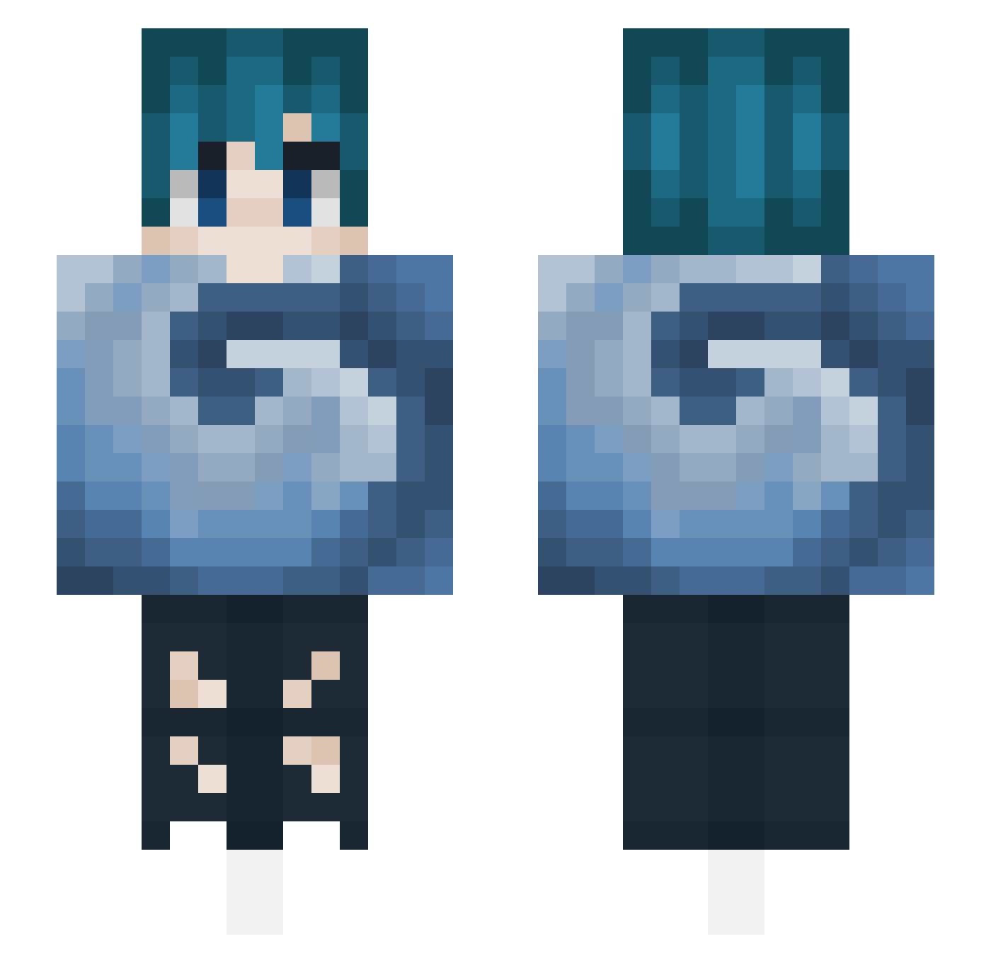 __Hurricane___ Minecraft skin, front and back view