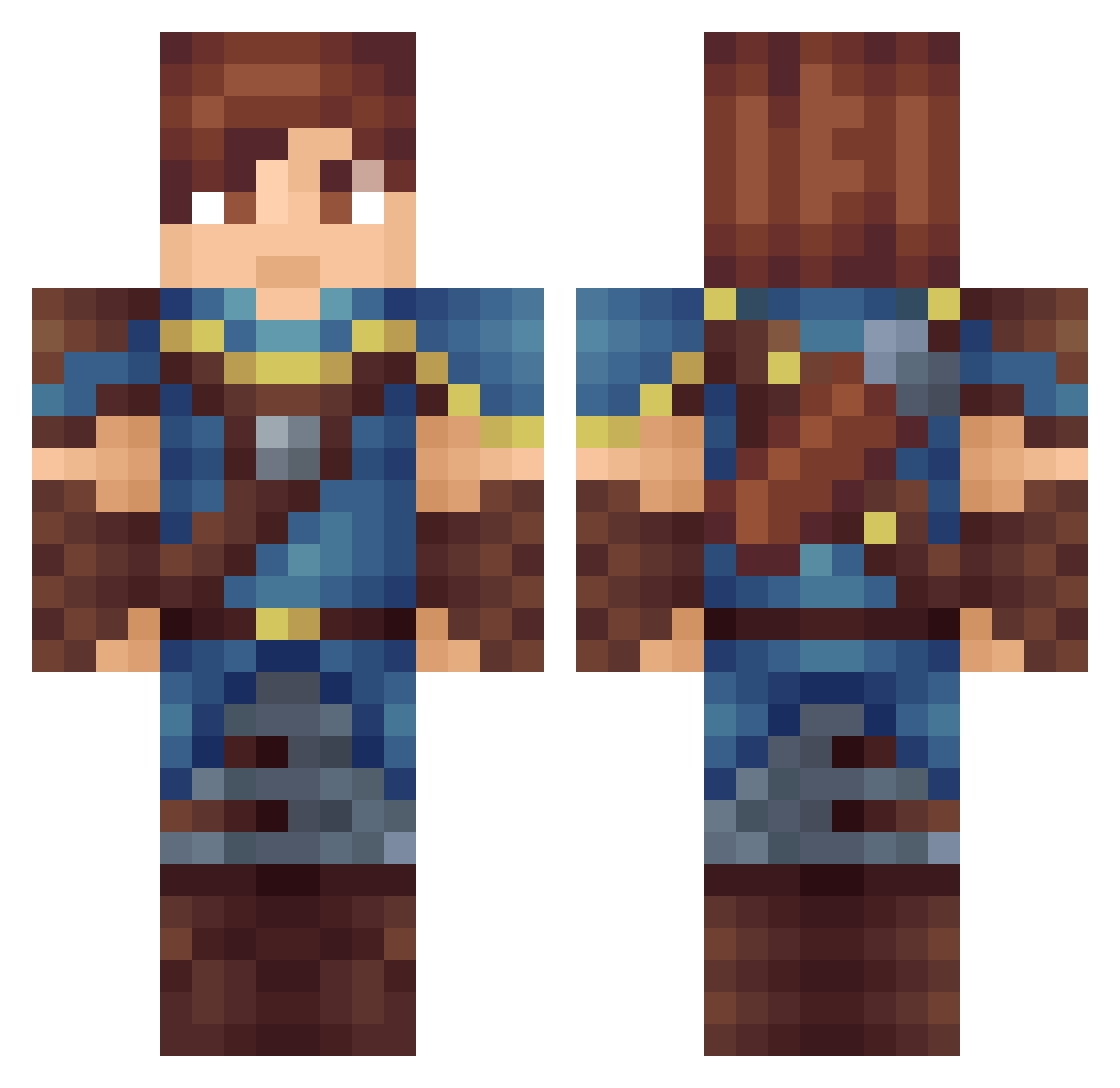 Joassgamer2204 Minecraft skin, front and back view