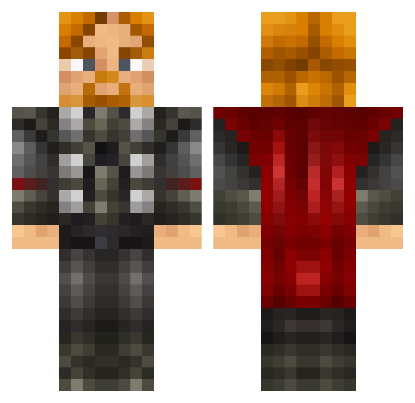 vikthor23 Minecraft skin, front and back view