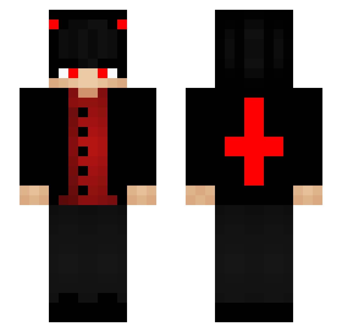 Mr_Luzifer Minecraft skin, front and back view