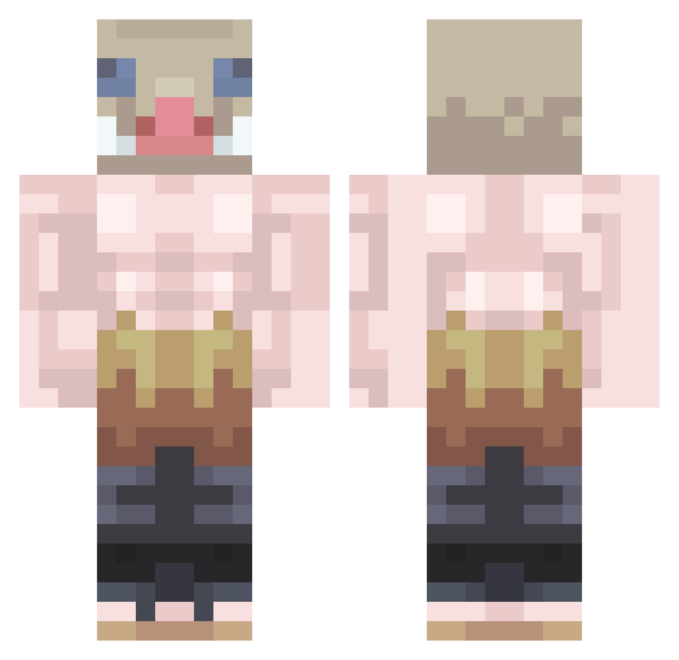 martingetaA12 Minecraft skin, front and back view