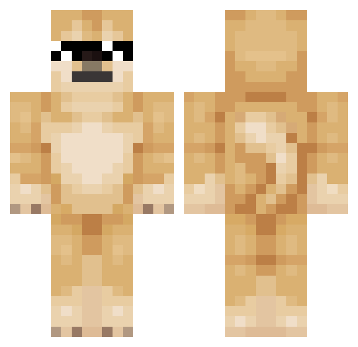 epoc12 Minecraft skin, front and back view