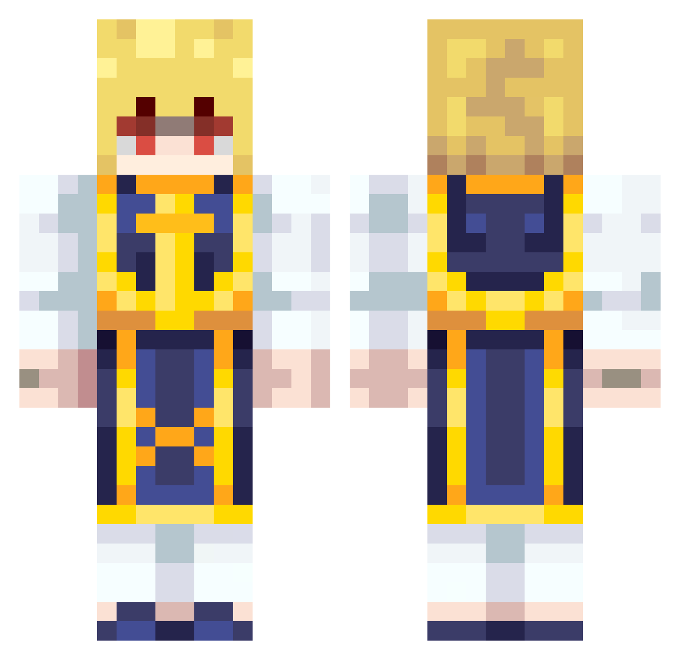 Genku_9 Minecraft skin, front and back view