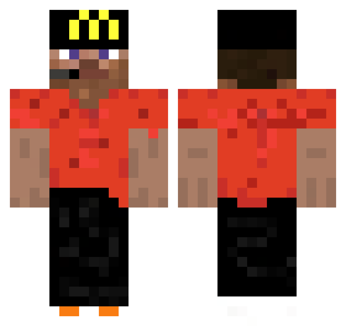 Marloni2015 Minecraft skin, front and back view
