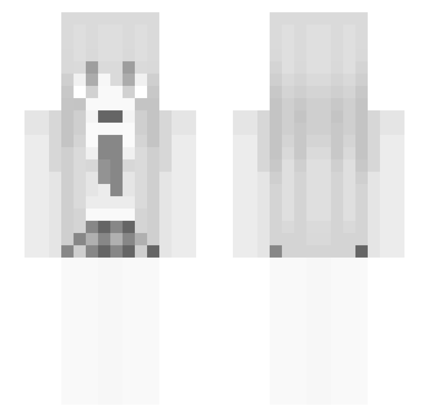 Zzz_49 Minecraft skin, front and back view