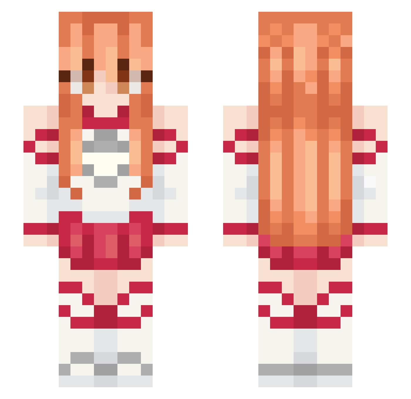tenC4D_ Minecraft skin, front and back view