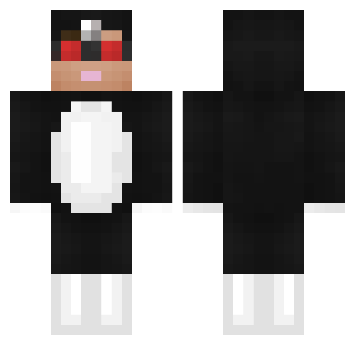 TakeDatRoD Minecraft skin, front and back view