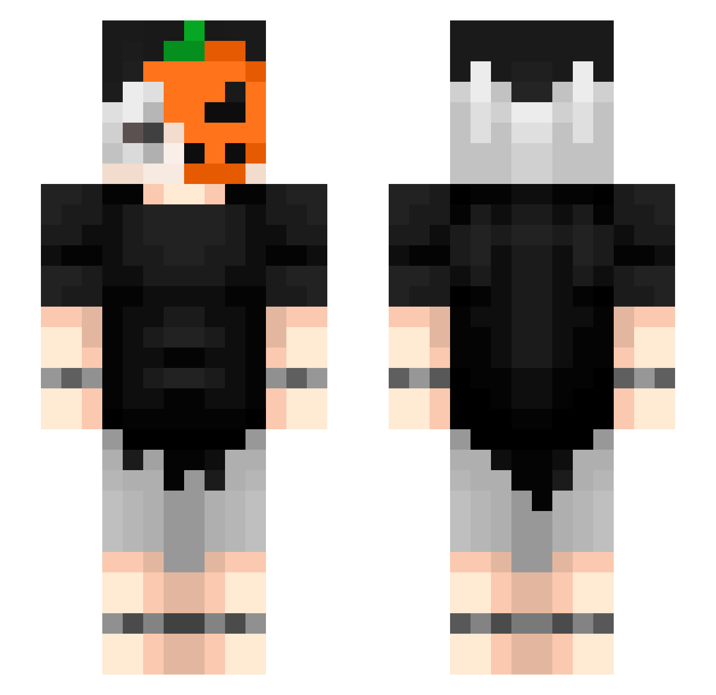 TEMPO_SAN Minecraft skin, front and back view