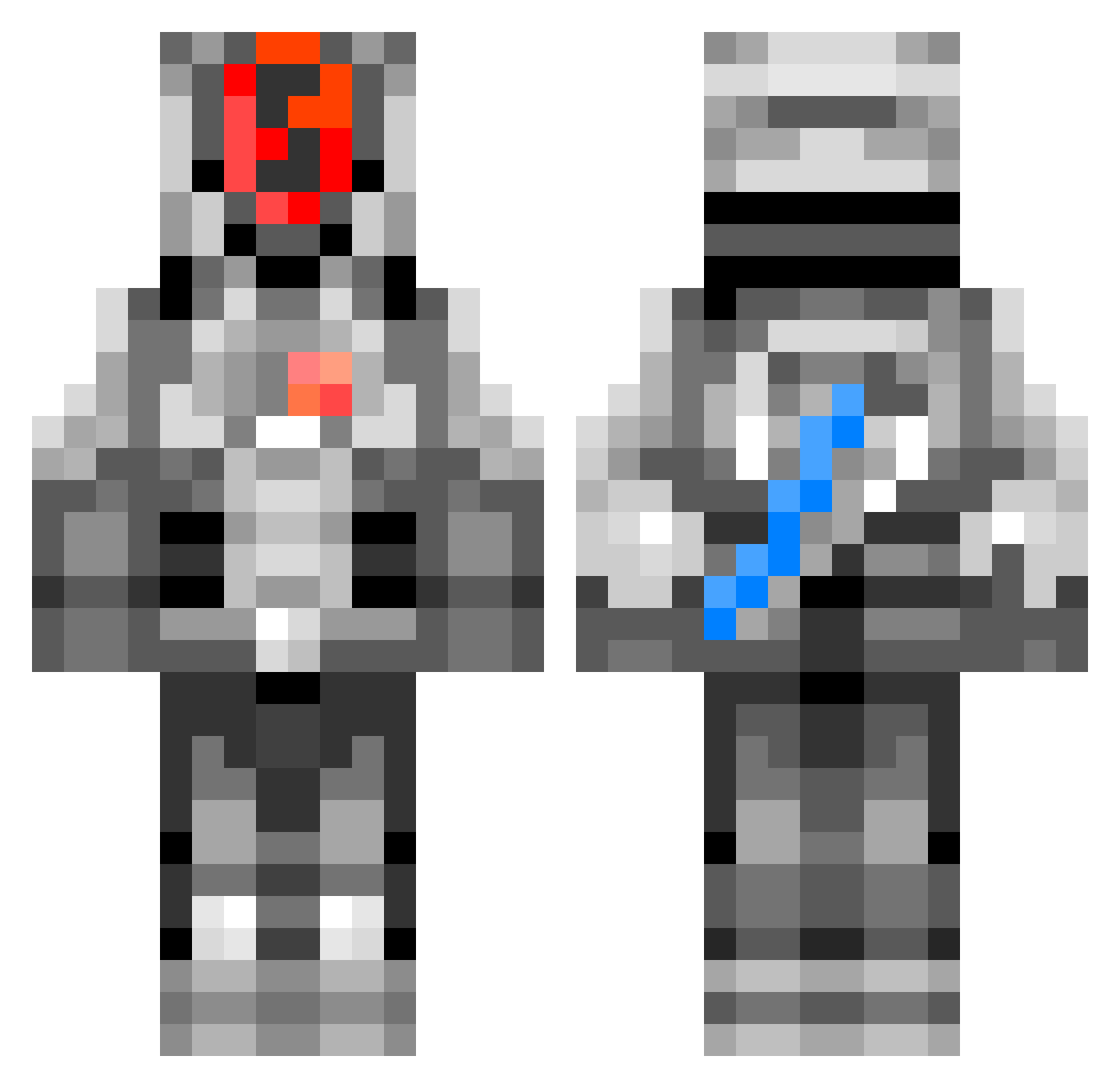 iDatedMyBagel Minecraft skin, front and back view
