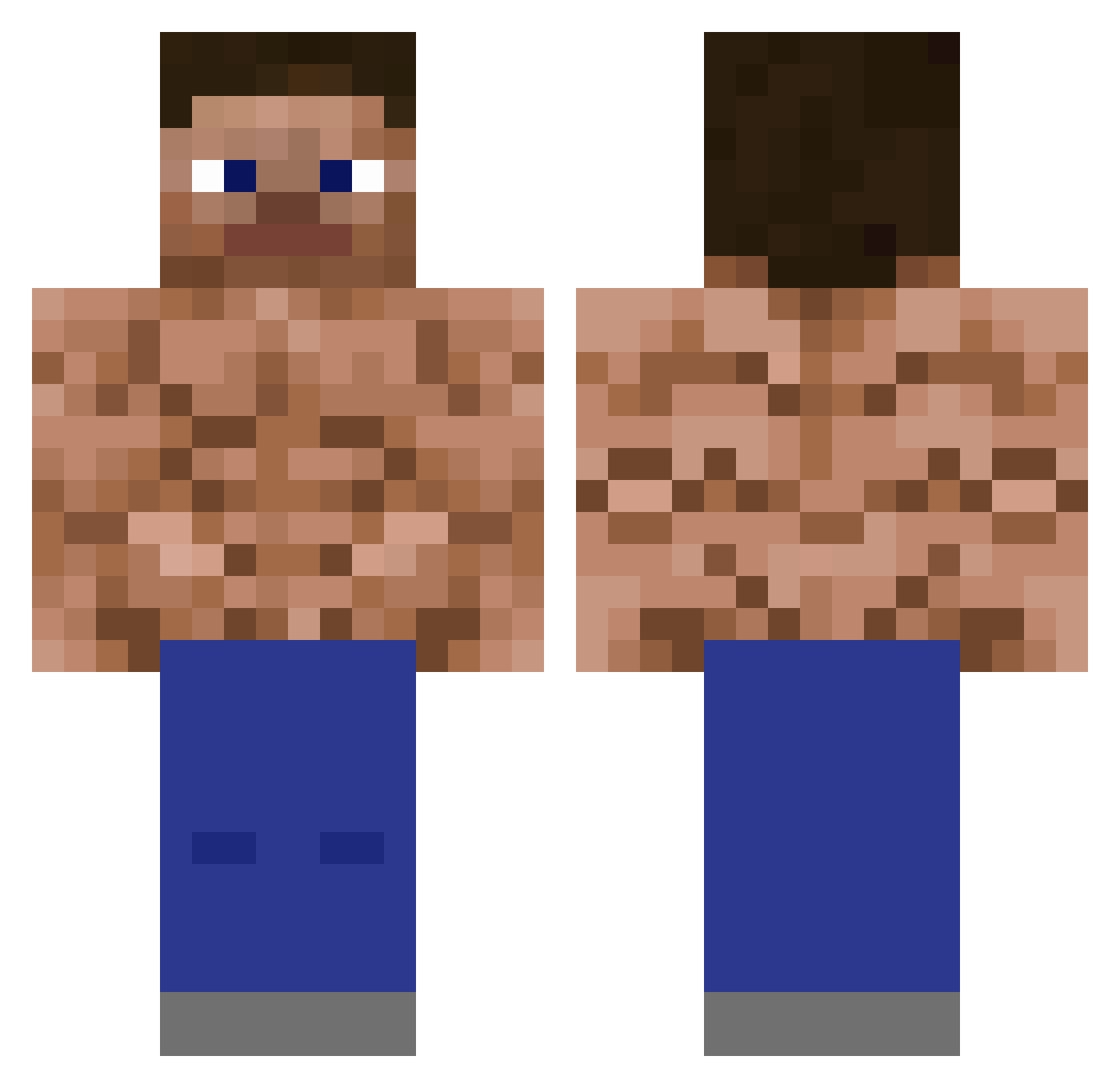 september6 Minecraft skin, front and back view