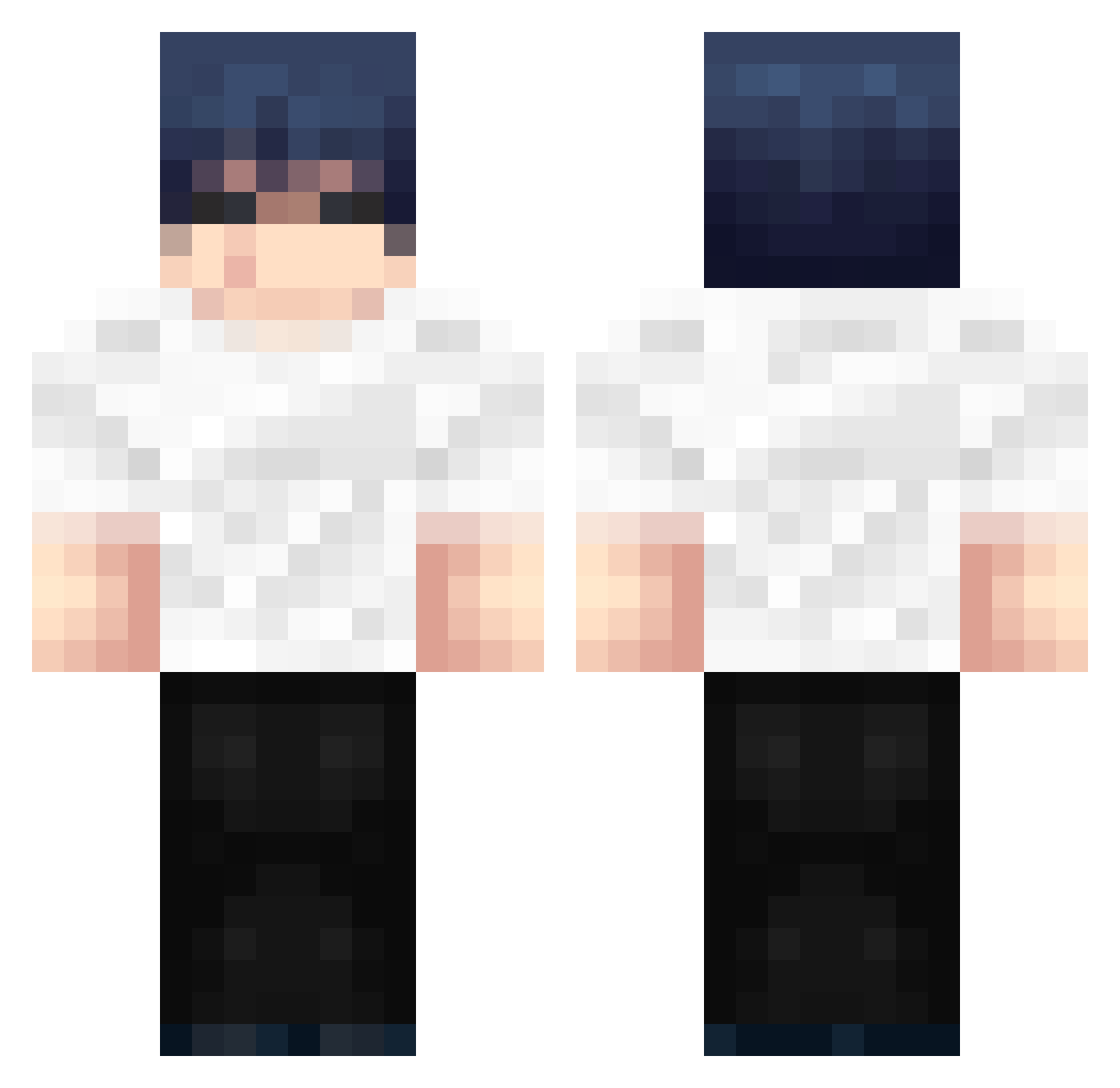 skylziin Minecraft skin, front and back view