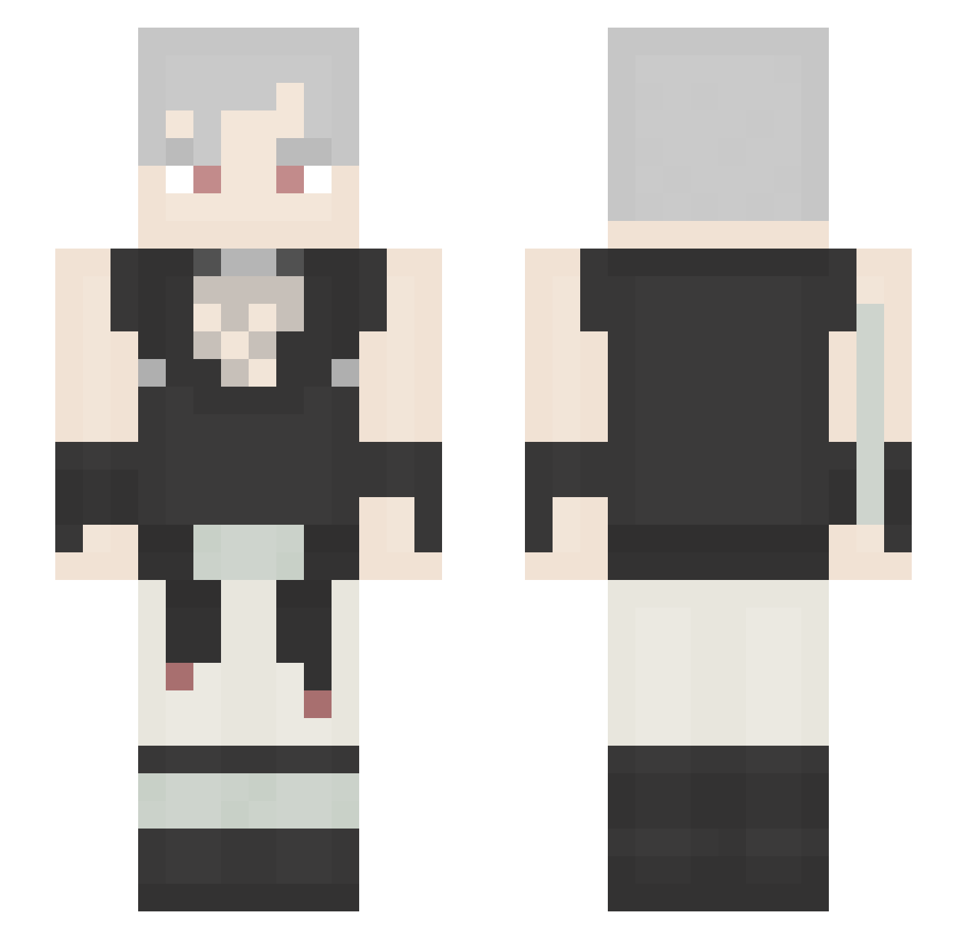 mersia4 Minecraft skin, front and back view
