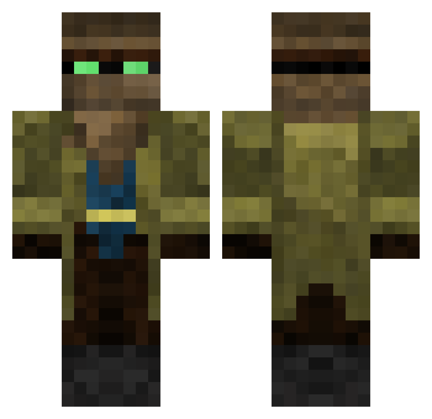 JarekKaczor Minecraft skin, front and back view
