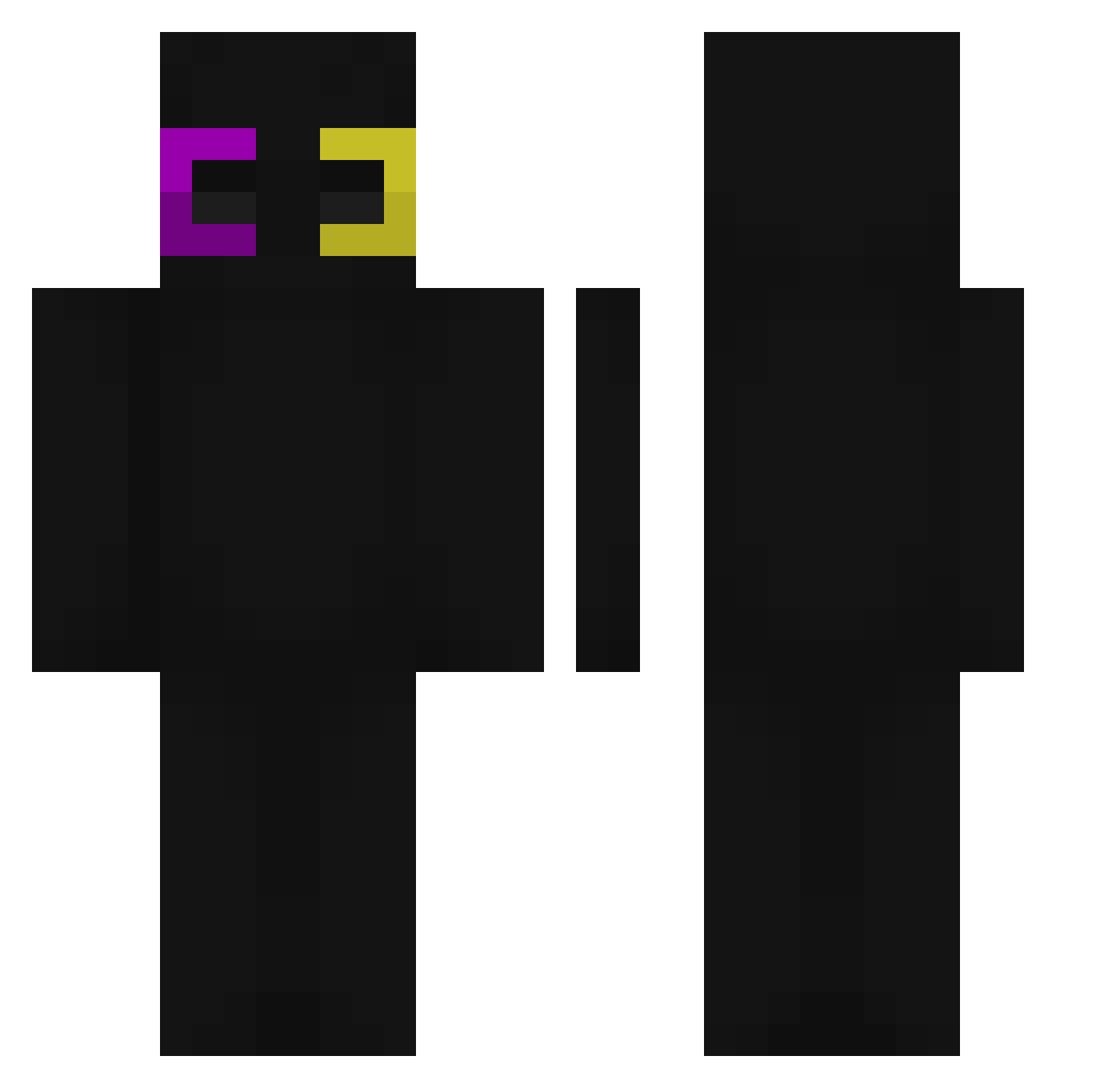 ryo231 Minecraft skin, front and back view
