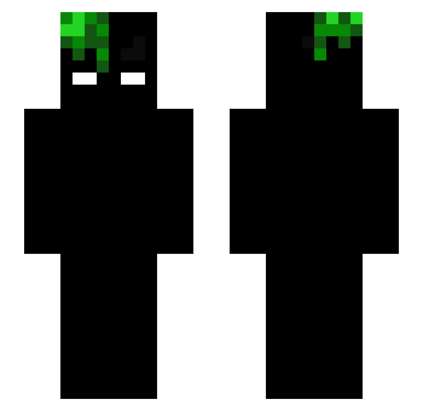 s6n9 Minecraft skin, front and back view