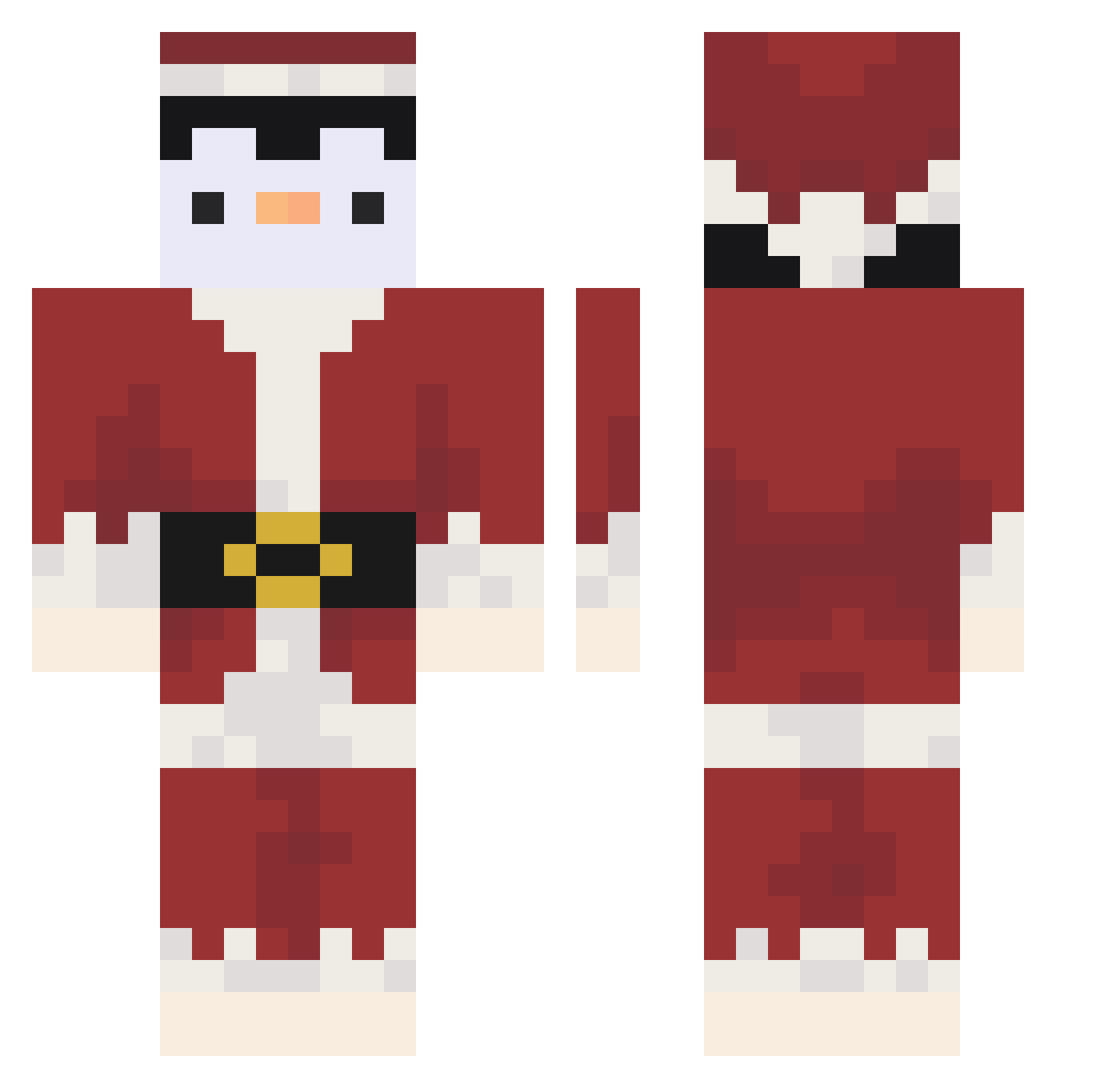 Nattiwia Minecraft skin, front and back view