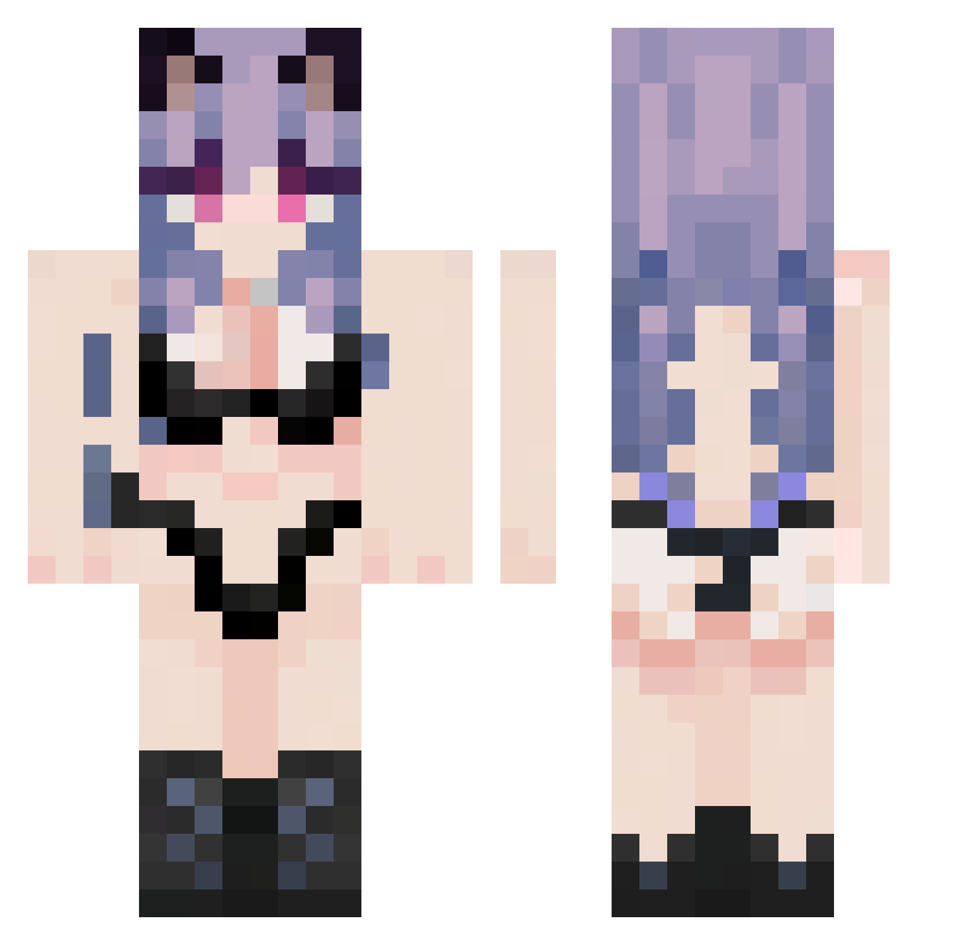 StudMuffin1944 Minecraft skin, front and back view