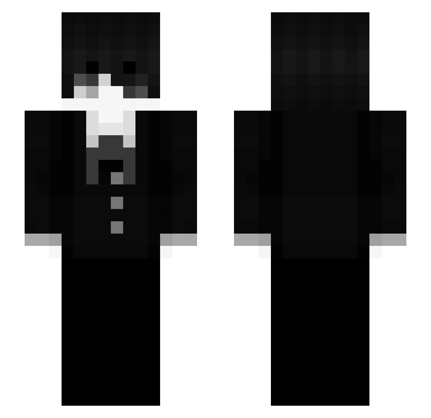 wyzerr01 Minecraft skin, front and back view