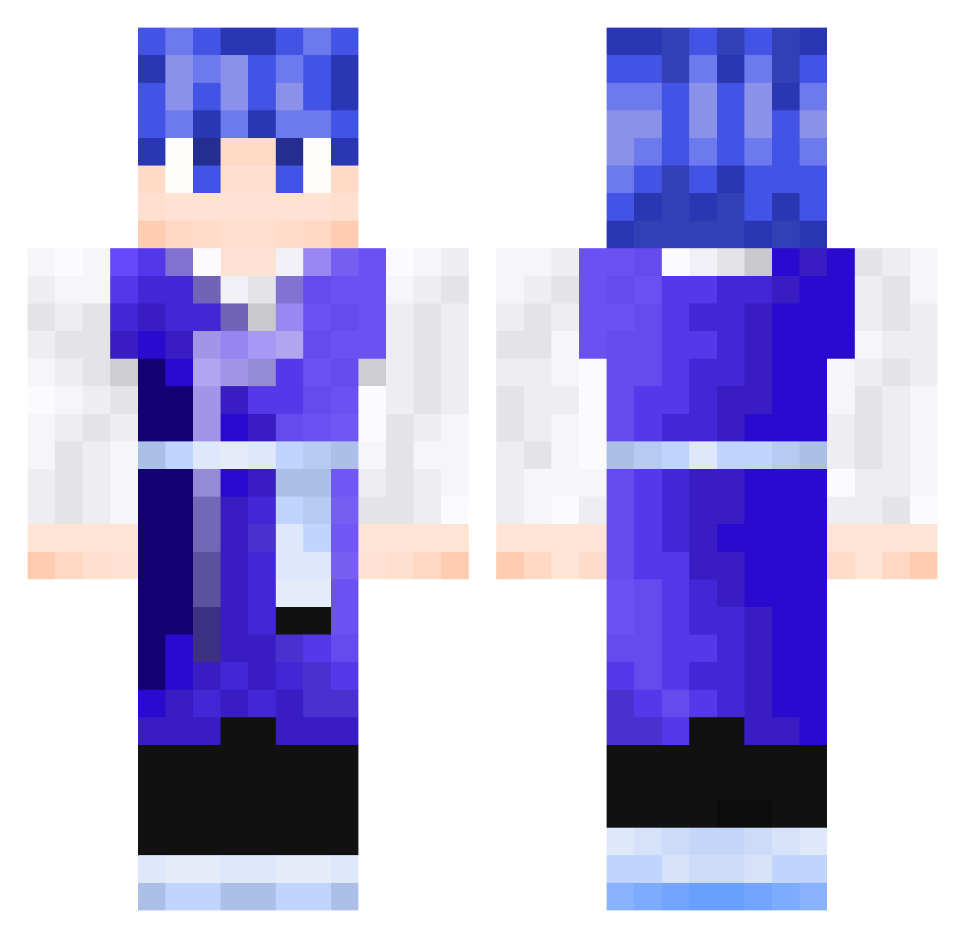 Herzlich_ Minecraft skin, front and back view