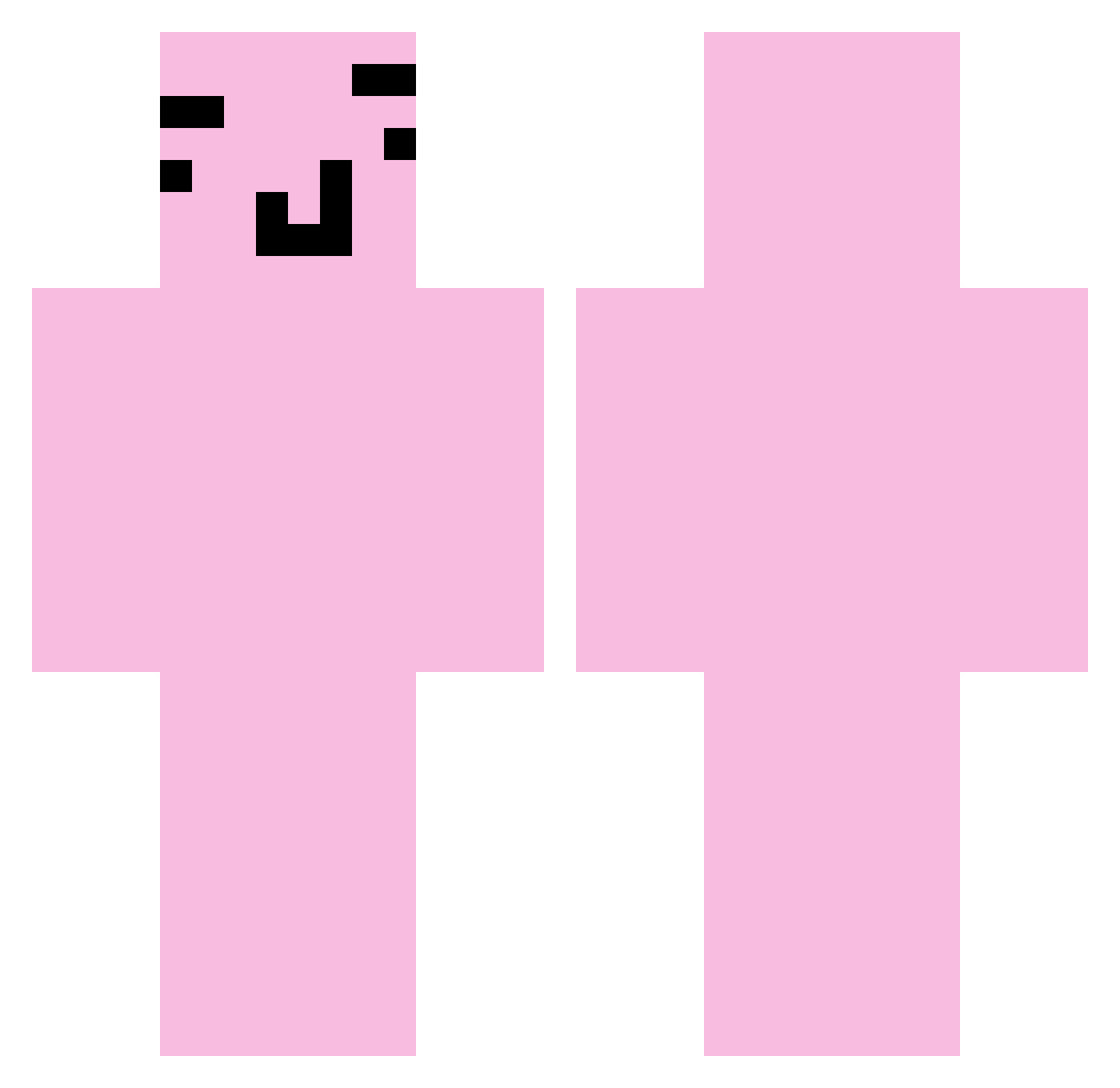 SolarDragon1 Minecraft skin, front and back view