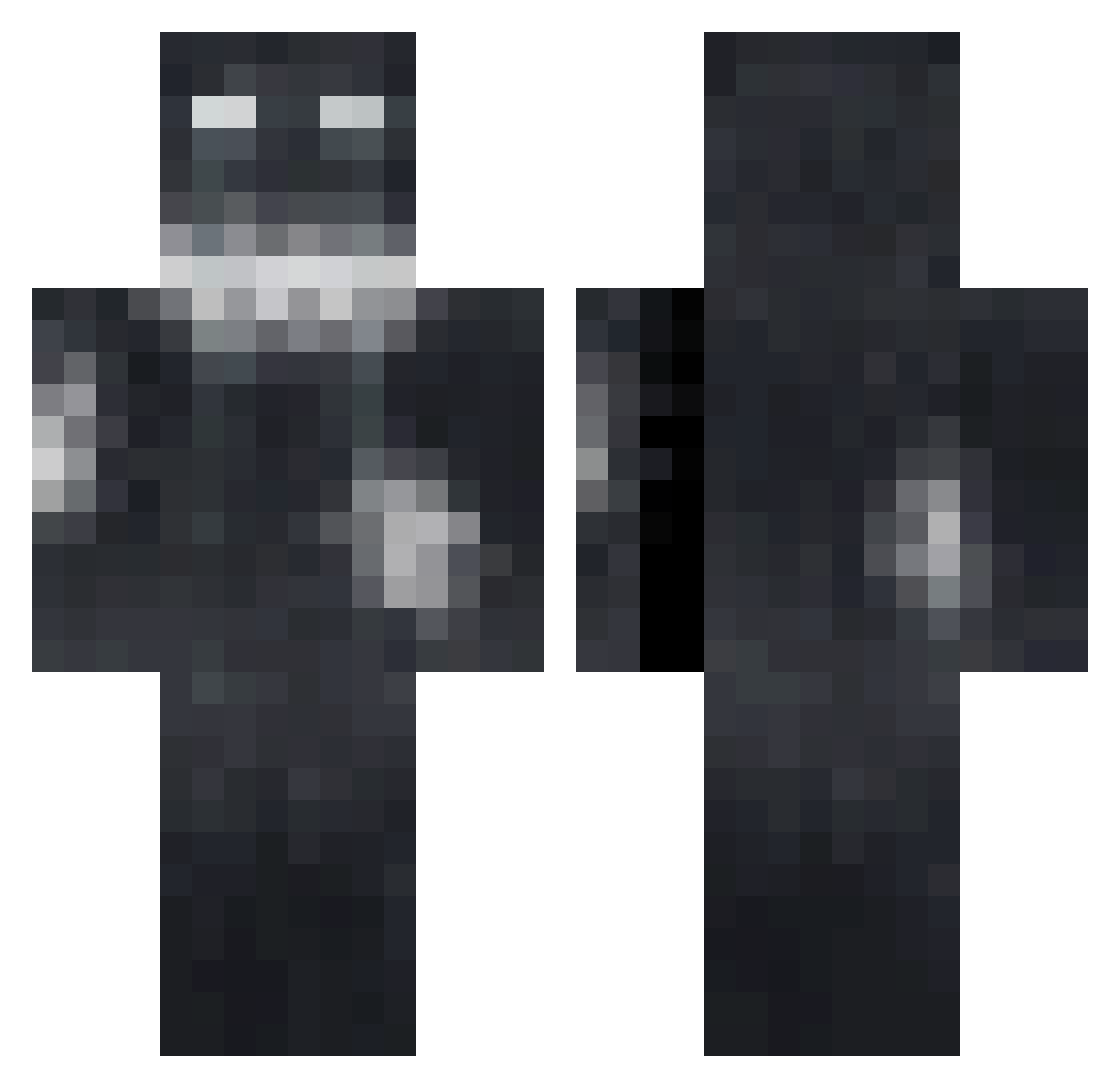 cult4r Minecraft skin, front and back view