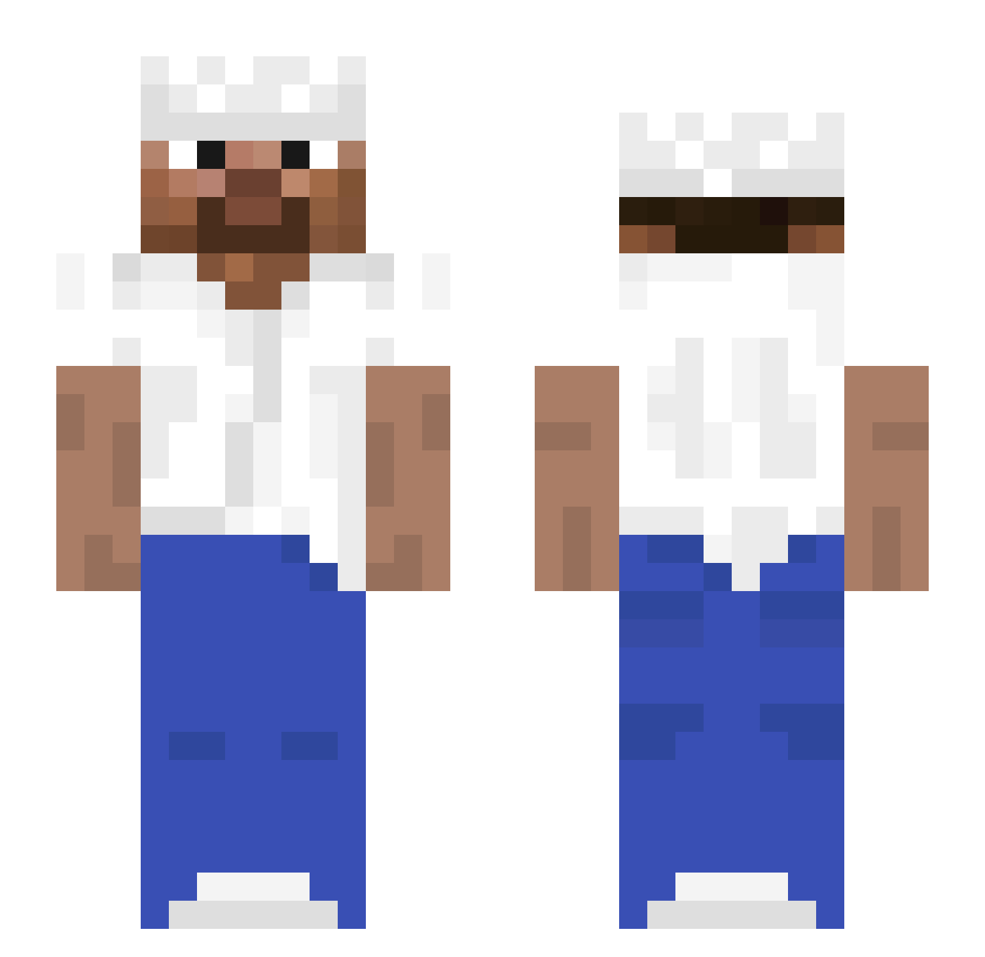 02wi Minecraft skin, front and back view
