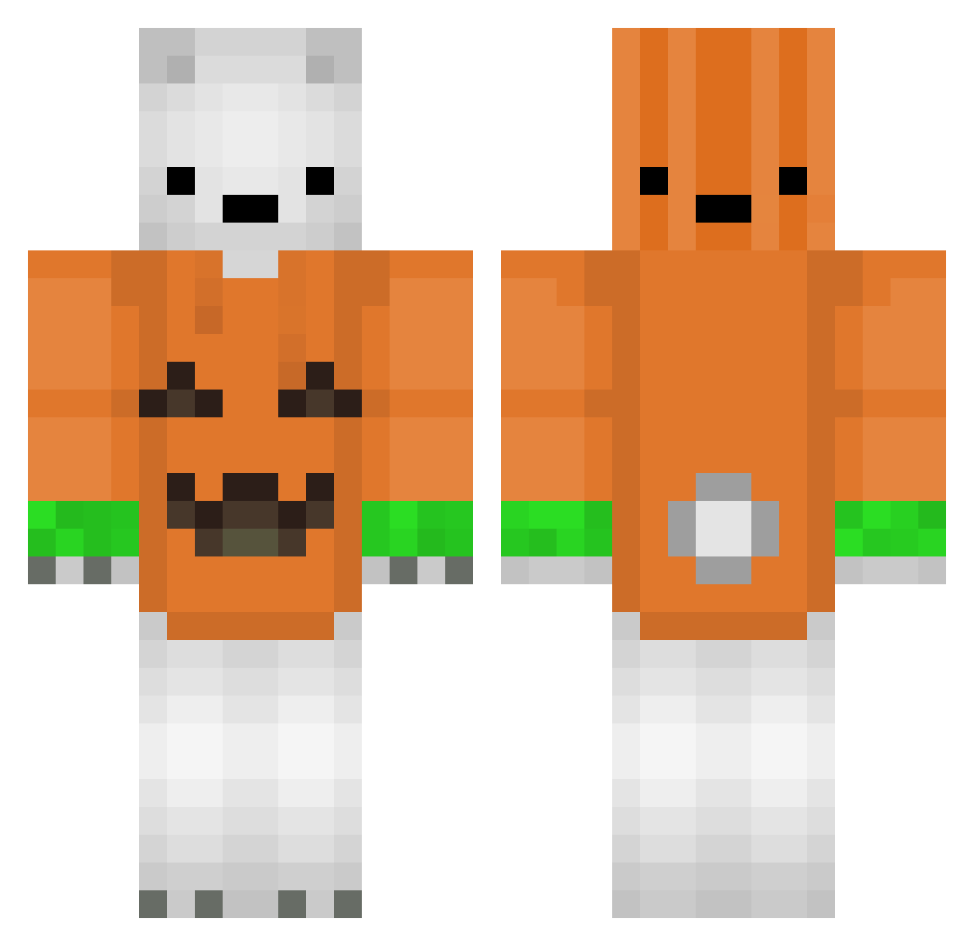 Adrian00783 Minecraft skin, front and back view