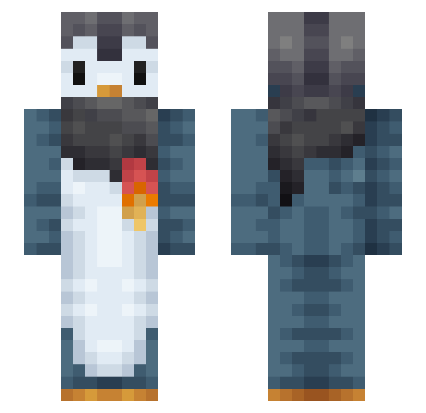 US1patiot Minecraft skin, front and back view