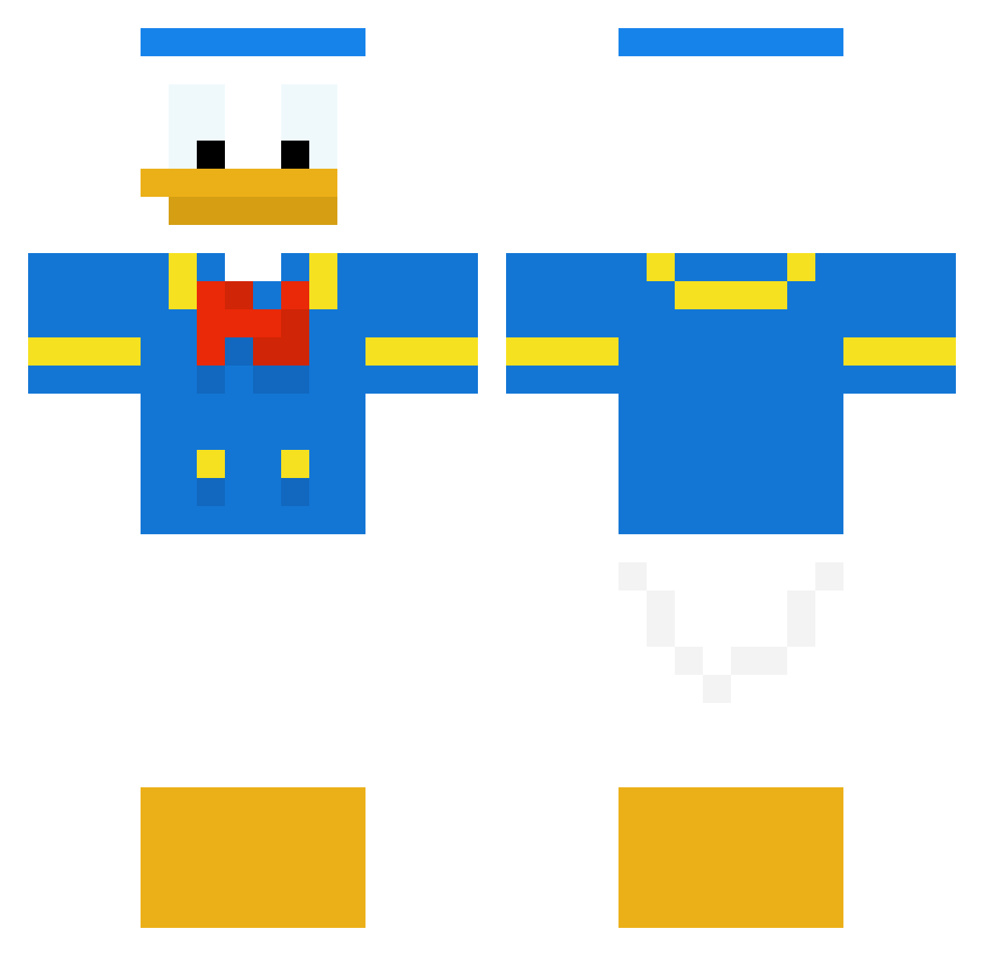 saturnyv Minecraft skin, front and back view