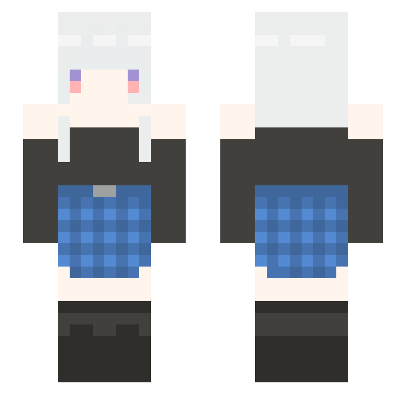 Xiao_Ming987 Minecraft skin, front and back view