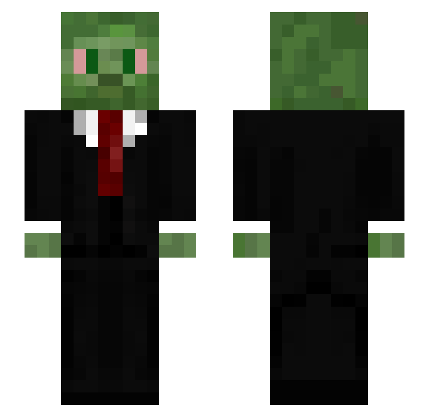 safbeafbe Minecraft skin, front and back view