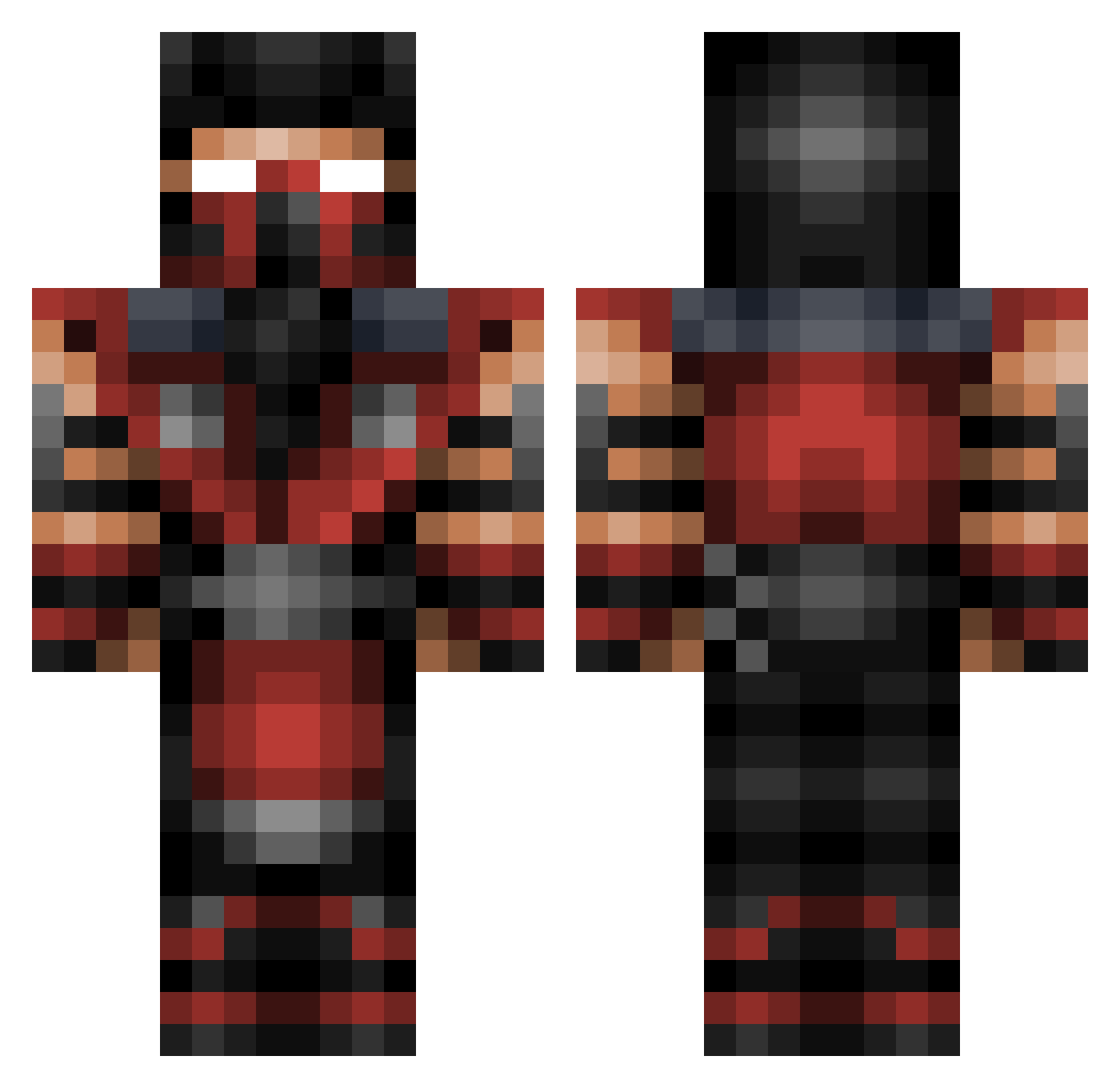 Error420Found Minecraft skin, front and back view